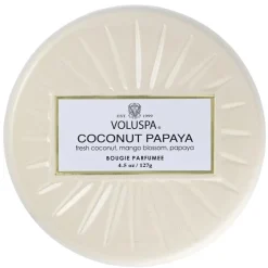 Voluspa Decorative Tin Candle Coconut Papaya 127g
