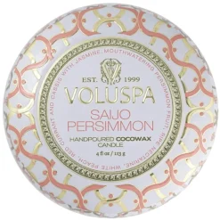 Voluspa Decorative Tin Candle Saijo Persimmon 113g