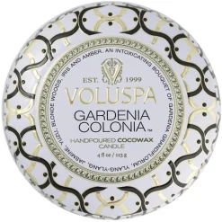 Voluspa Decorative Tin Candle Gardenia Colonia 113g