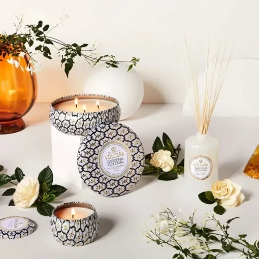 Voluspa Decorative Tin Candle Gardenia Colonia 113g