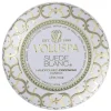 Voluspa Decorative Tin Candle Suede Blanc 113g