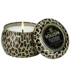 Voluspa Decorative Tin Candle Burning Woods 113g