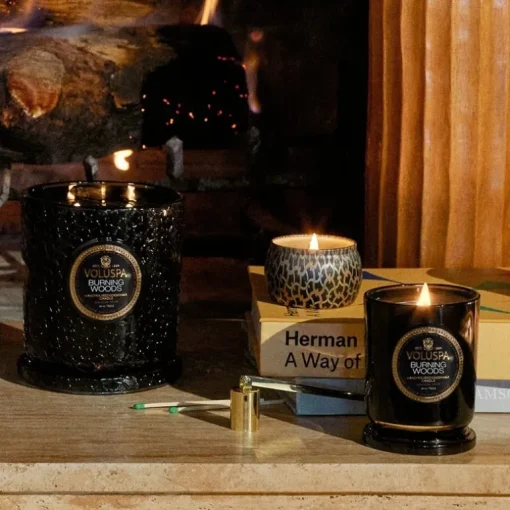 Voluspa Decorative Tin Candle Burning Woods 113g