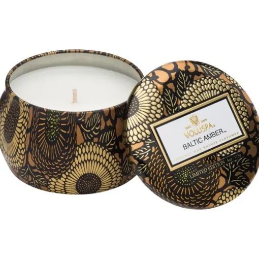 Voluspa Decorative Tin Candle Baltic Amber 113g