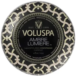 Voluspa Maison Decorative Tin Candle Ambre Lumiere 113g