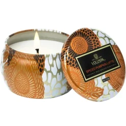 Voluspa Mini Decorative Tin Candle Spiced Pumpkin Latte 113g