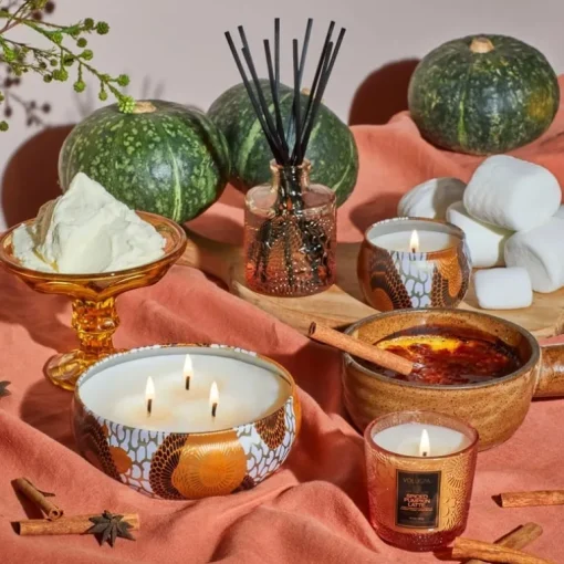 Voluspa Mini Decorative Tin Candle Spiced Pumpkin Latte 113g
