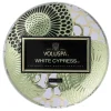 Voluspa Mini Decorative Tin Candle White Cypress 113g
