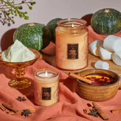 Voluspa Mini Glass Jar Candle With Lid Spiced Pumpkin Latte 156g