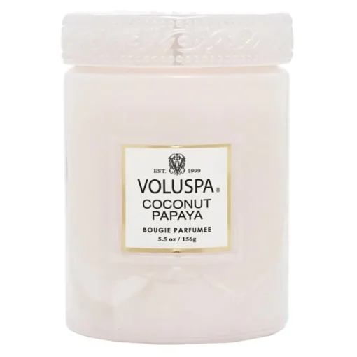Voluspa Mini Large Glass Jar Coconut Papaya 156g