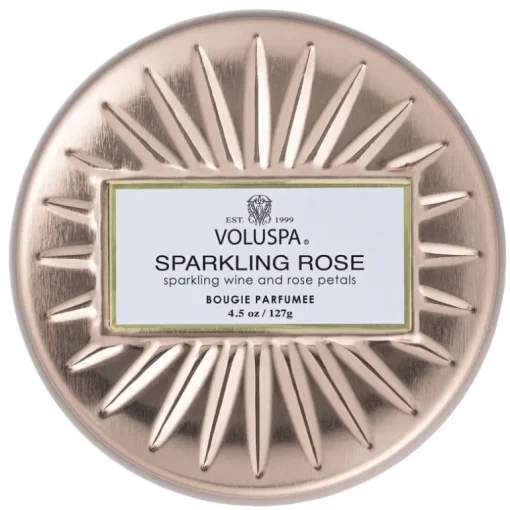 Voluspa Petite Tin Candle Sparkling Rose 127g