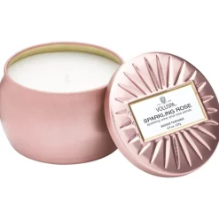 Voluspa Petite Tin Candle Sparkling Rose 127g