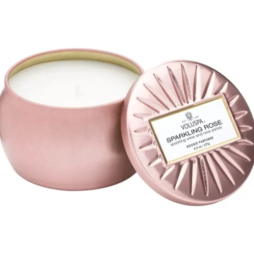Voluspa Petite Tin Candle Sparkling Rose 127g