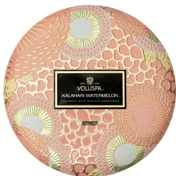 Voluspa 3-Wick Candle Decorative Tin Kalahari Watermelon 340g
