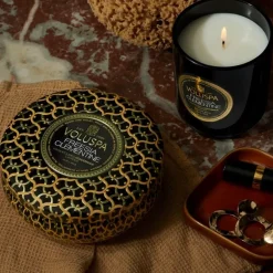 Voluspa 3-Wick Candle Decorative Tin Freesia Clementine 340g