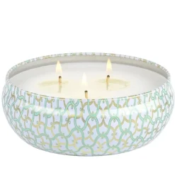 Voluspa 3-Wick Candle Decorative Tin Laguna 340g
