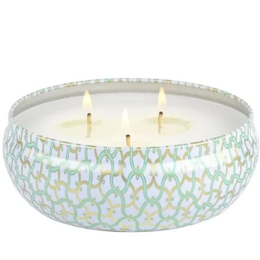 Voluspa 3-Wick Candle Decorative Tin Laguna 340g