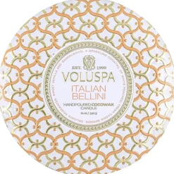 Voluspa 3-Wick Candle Decorative Tin Italian Bellini 340g