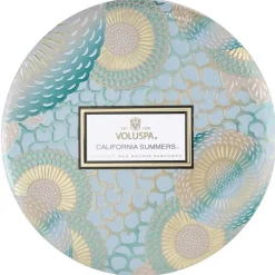 Voluspa 3-Wick Candle Decorative Tin California Summers 340g