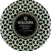 Voluspa 3-Wick Candle Decorative Tin French Linen 340g