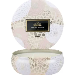 Voluspa 3-Wick Candle Decorative Tin Santal Vanille 340g