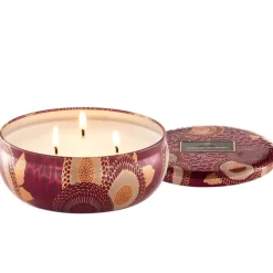 Voluspa 3-Wick Candle Decorative Tin Foraged Wildberry 340g
