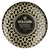 Voluspa 3-Wick Candle Decorative Tin Burning Woods 340g