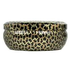 Voluspa 3-Wick Candle Decorative Tin Burning Woods 340g