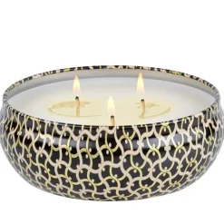 Voluspa 3-Wick Candle Decorative Tin Ambre Lumiere 340g