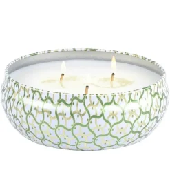 Voluspa 3-Wick Candle Decorative Tin Moroccan Mint Tea 340g