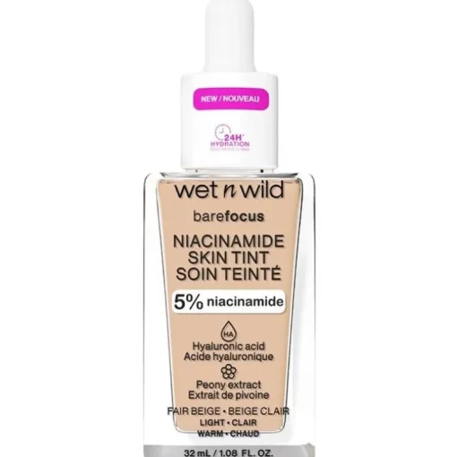 Wet n Wild Bare Focus Niacinamide Skin Tint 32ml – Fair Beige