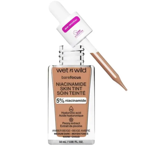 Wet n Wild Bare Focus Niacinamide Skin Tint 32ml – Amber Beige
