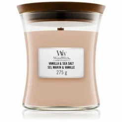 WoodWick Medium – Vanilla & Sea Salt