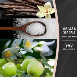 WoodWick Medium – Vanilla & Sea Salt