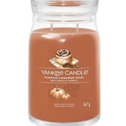 Yankee Candle Signature Large Jar Pumpkin Cinnamon Swirl 567g