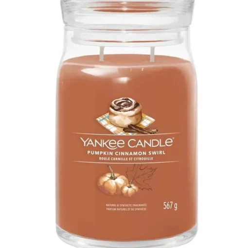 Yankee Candle Signature Large Jar Pumpkin Cinnamon Swirl 567g