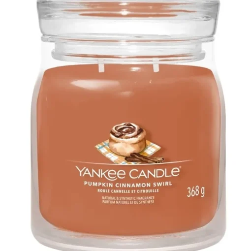 Yankee Candle Signature Medium Jar Pumpkin Cinnamon Swirl 368g