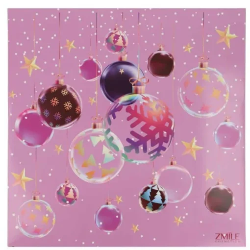 Zmile Cosmetics Advent Calendar 24 Windows Square ‘3D Christmas balls’